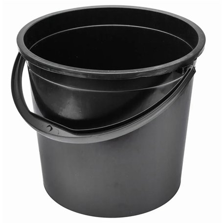 Ведро 10л Х для холодных продуктов с пластиковой ручкой черное