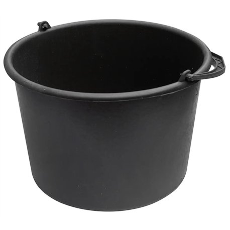 Ведро 16л Х PP/PE с пластиковой ручкой черное