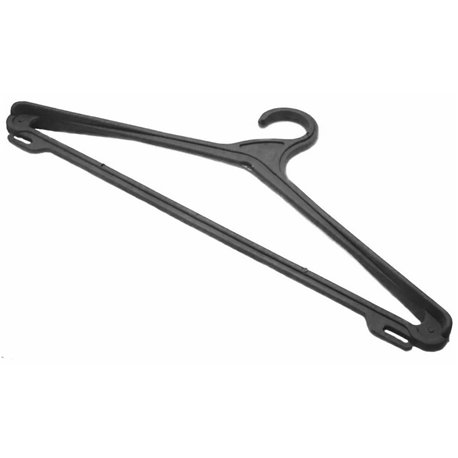 Вешалка плечики Х широкие черные