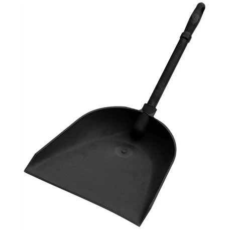 Совок для мусора с черной ручкой 28см черный