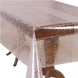 Клейонка м'яке скло 1,37*20м рулон Crystal рифлена MA-4976