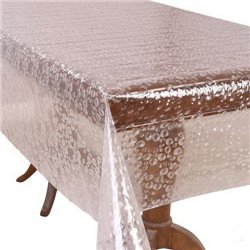 Клеенка мягкое стекло 1,37*20м рулон Crystal рифленая MA-4977