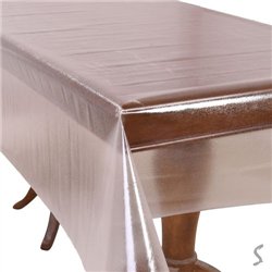 Клеенка мягкое стекло 1,37*20м рулон Crystal рифленая MA-4978