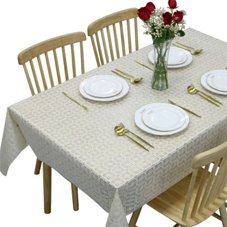 Клейонка 1,37*20м рулон LACE Ажур MA-5743 бежева