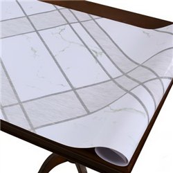 Клейонка рідке скло Laser 0,60мм-0,60*20м рулон з малюнком голограма MA-5927