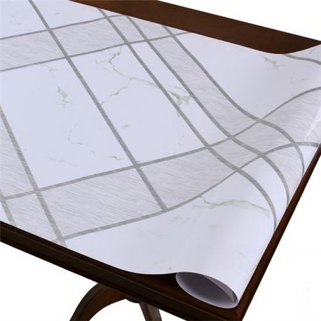 Клейонка рідке скло Laser 0,60мм-0,60*20м рулон з малюнком голограма MA-5927