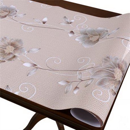 Клейонка рідке скло Laser 0,60мм-0,60*20м рулон з малюнком голограма MA-5930