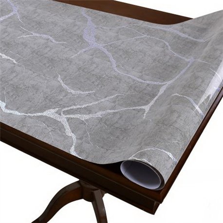 Клеенка жидкое стекло Laser 0,60мм-0,60*20м рулон с рисунком голограмма MA-5935-60