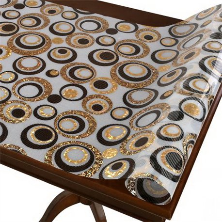 Клеенка жидкое стекло Laser 0,60мм-0,80*20м рулон с рисунком голограмма MA-5936-80