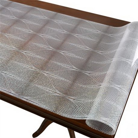 Клеенка жидкое стекло Laser 0,60мм-0,80*20м рулон с рисунком голограмма MA-5939-80