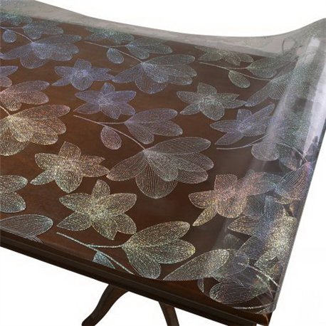 Клейонка рідке скло Laser 0,60мм-0,80*20м рулон з малюнком голограма MA-5944