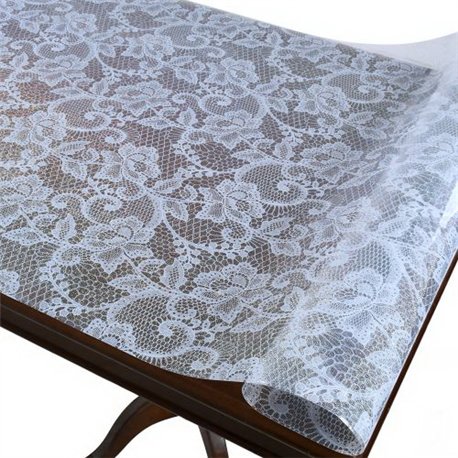 Клейонка рідке скло Laser 0,60мм-0,80*20м рулон з малюнком голограма MA-5945