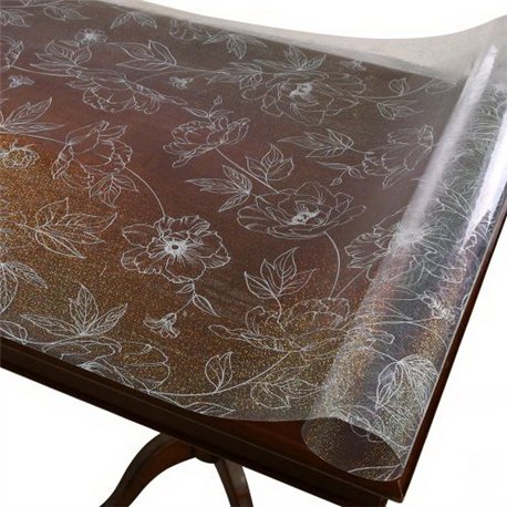 Клеенка жидкое стекло Laser 0,60мм-0,80*20м рулон с рисунком голограмма MA-5946