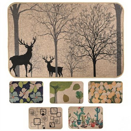 Килимок Льон 38х58 на гумовій основі Nature R35838-S