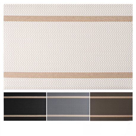 Термосалфетка R29370 набор 6шт 30х45см с золотоми полосками