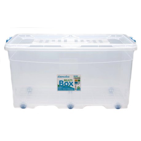 Бокс 50л прямоугольный А-46 на колесиках 62х40х33