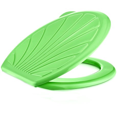 Сиденье для унитаза Ракушка укр салатовый перламутр