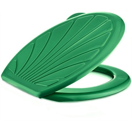 Сиденье для унитаза Ракушка укр зеленый перламутр