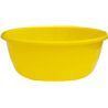 Таз  6л круглый цветной МП 28х12см желтый