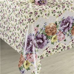 Клеенка 1,35*30м рулон силикон Mariya ES0341-2