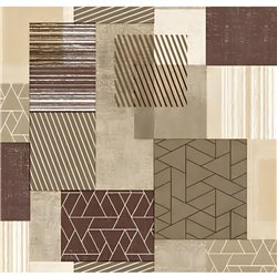 Клейонка 1,40*20м рулон Dekorama 212B бежевий квадратик кант косичка