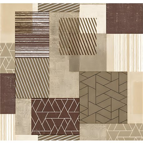 Клейонка 1,40*20м рулон Dekorama 212B бежевий квадратик кант косичка