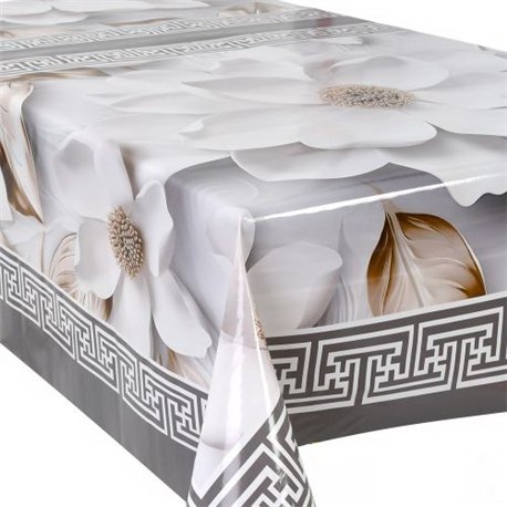 Клеенка-скатерть 1,40*1,8м*10шт отрезная в рулоне Fiesta на тканевой основе MA-5328-1.8