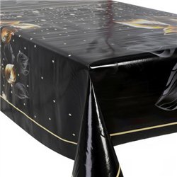 Клеенка-скатерть 1,40*1,8м*10шт отрезная в рулоне Fiesta на тканевой основе MA-5324-1.8