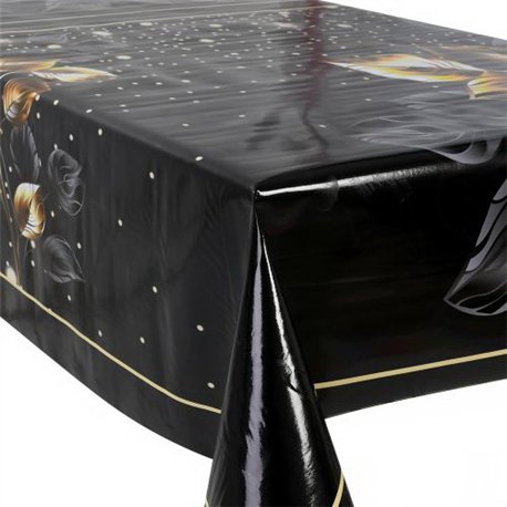 Клеенка-скатерть 1,40*1,8м*10шт отрезная в рулоне Fiesta на тканевой основе MA-5324-1.8