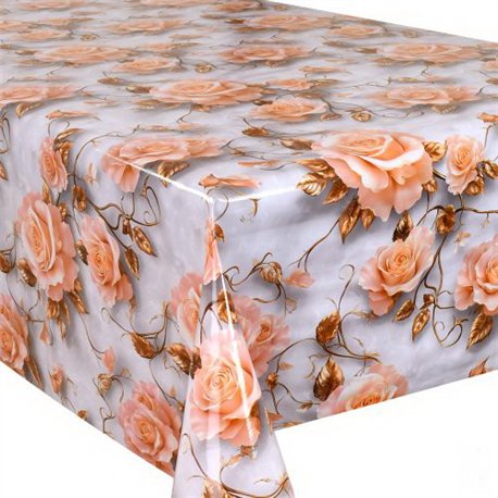 Клеенка Glossy 1,37*20м рулон 3-х шаровая на тканевой основе MA-5972