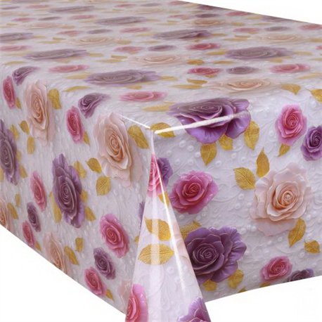 Клеенка Glossy 1,37*20м рулон 3-х шаровая на тканевой основе MA-5978