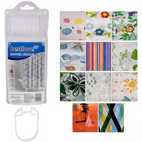 Штора 5893 в пластмасовій упаковці 180х180