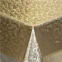 Клейонка 1,40*20м рулон золото-срібло 239LG