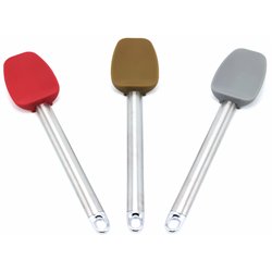 Лопатка 4054 силикон металлическая ручка 25см