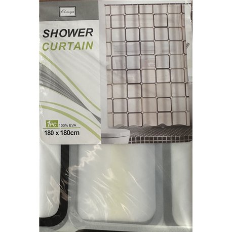 Штора 60086 силикон 180х180 Квадраты