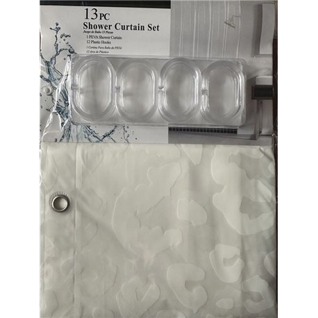 Штора SC13 силікон 180х180 білий