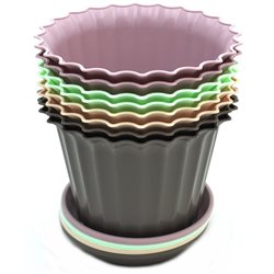 Вазон Астра 15 с подставкой цветной