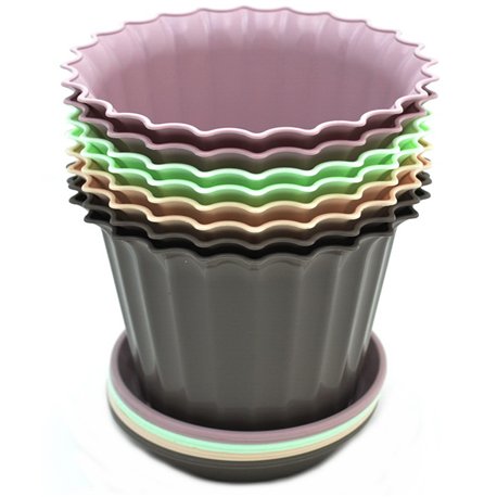 Вазон Астра 15 с подставкой цветной