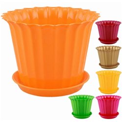 Вазон Астра 13 з підставкою кольоровий 