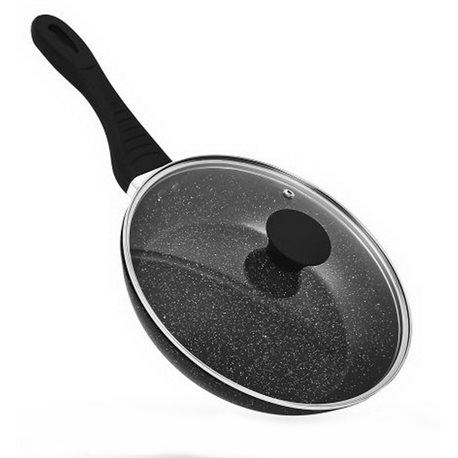 Сковорода лита Stone 24см з кришкою 10217L