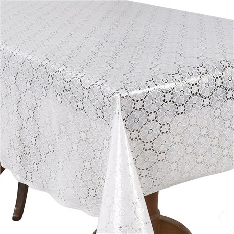 Клейонка 1,37*20м рулон LACE Ажур MA-5719 біла