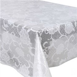 Клеенка 1,37*20м рулон LACE Ажур MA-5723 белая