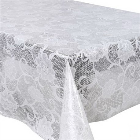 Клеенка 1,37*20м рулон LACE Ажур MA-5723 белая