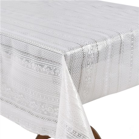 Клеенка 1,37*20м рулон LACE Ажур MA-5726 белая