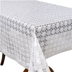 Клеенка 1,37*20м рулон LACE Ажур MA-5721 белая
