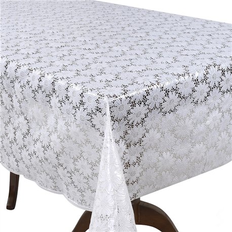 Клеенка 1,37*20м рулон LACE Ажур MA-5727 белая