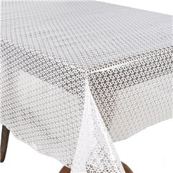 Клеенка 1,37*20м рулон LACE Ажур MA-5731 белая