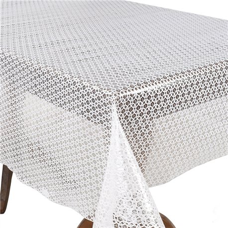 Клеенка 1,37*20м рулон LACE Ажур MA-5731 белая