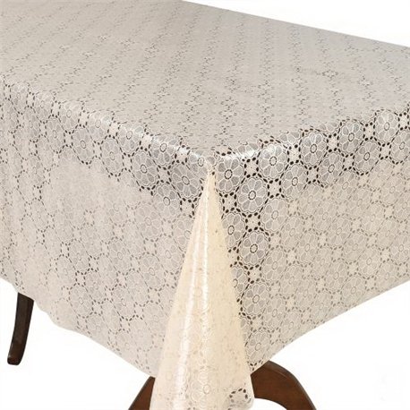 Клеенка 1,37*20м рулон LACE Ажур MA-5740 бежевая