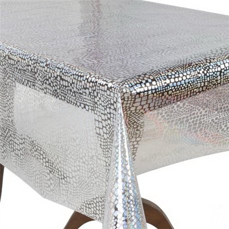 Клейонка м'яке скло 1,37*20м рулон Laser голограма MA-5876